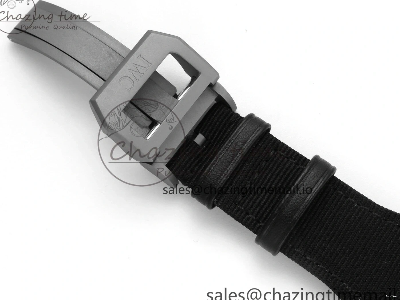 MIROTIME 0326 Durable Pilot Top Gun IW326901 M+F 1:1 Best Edition Black Dial on Black Nylon Strap MY 7003